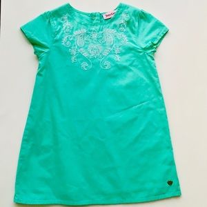 Juicy Couture Embroidered Dress-Aqua NWOT